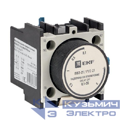 Приставка ПВЭ 21 0.1-3сек NO+NC EKF ctr-st-21