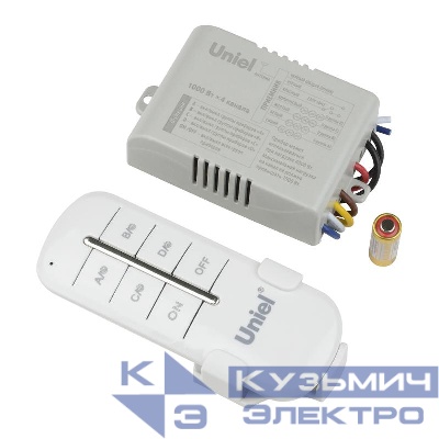Пульт UCH-P005-G4-1000W-30M для управления светом 4 каналах1000Вт Uniel UL-00003635
