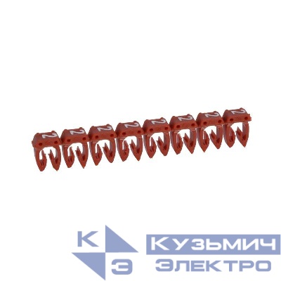Маркер каб. 4.0-6.0кв.мм CAB3 "2" красн. (уп.800шт) Leg 038232