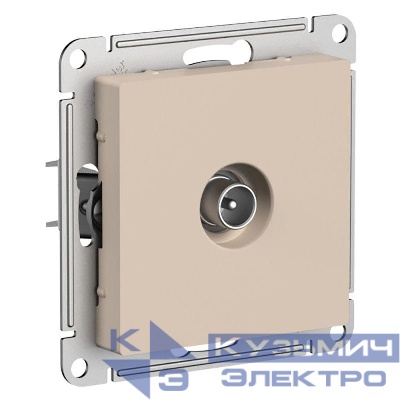 Розетка телевизионная TV AtlasDesign коннектор механизм песочн. SE ATN001293