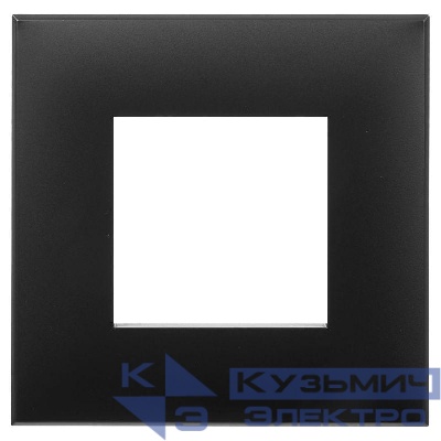 Рамка 1-м 2мод. Avanti "Черный матовый" DKC 4412902