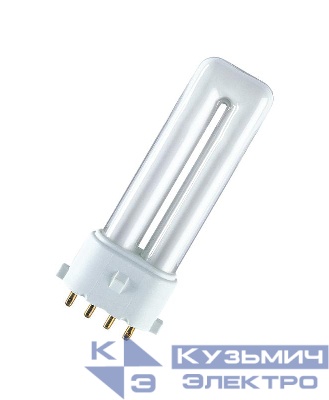 Лампа люминесцентная компакт. DULUX S/E 9Вт/827 2G7 OSRAM LEDVANCE 4099854123788