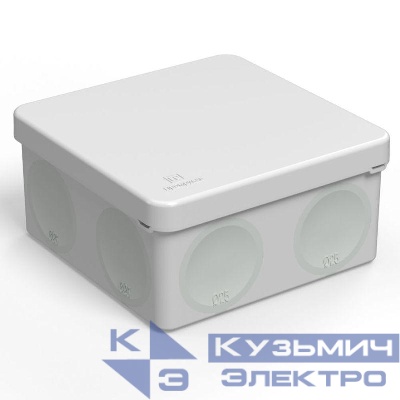 Коробка распределительная ОП для прямого монтажа двухкомпонентн. безгалогенная (HF) 100х100х50 Промрукав 60-0300