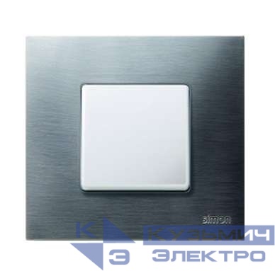 Рамка 1-м Simon27 Play нерж. сталь Simon 2700617-042