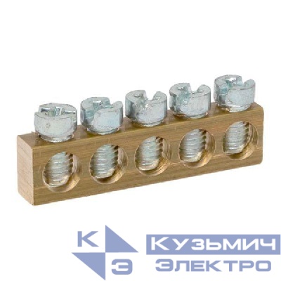 Шина PEN "ноль-земля" (6х9мм) 5 отв. для щитов Nova Unix Unix65 EKF nv-k5