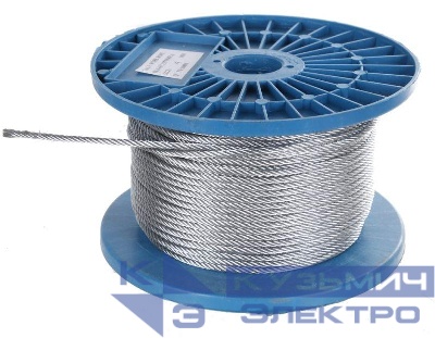 Трос стальной DIN 3055 5мм (уп.100м) Промрукав PR08.3925