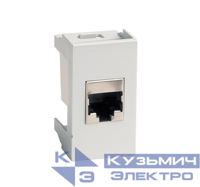 Розетка компьютерная 1-м 1мод. Viva RJ45 кат.5E экранир. сер. DKC 45148