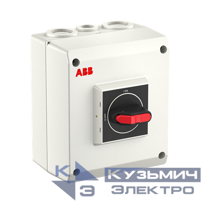 Рубильник в боксе OTP32B3M до 32A 3х-полюсный, резьба 4хМ25+2хМ1 6 1SCA022389R8400