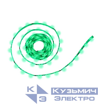 Лента светодиодная PLS 5050/30-12V Green 7.2Вт/м зел. IP20 (уп.5м) JazzWay 327583