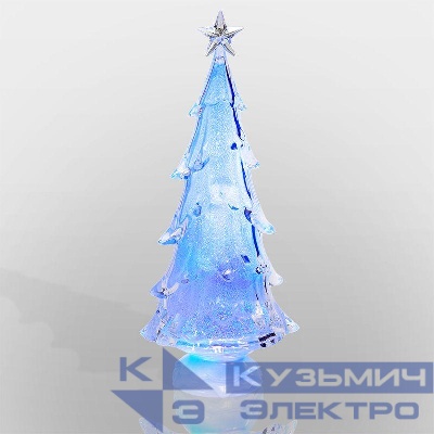 Фигура светодиодная "Елочка со звездой" 37см 1LED 0.1Вт IP20 на подставке элементы питания 4хAAA (не в компл.) Neon-Night 513-026