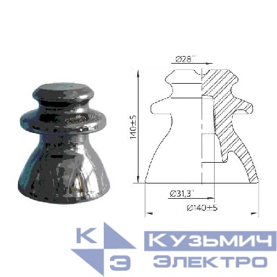 Изолятор ШФ-10 (ШФ-10Г2) ЮАИЗ 530201007