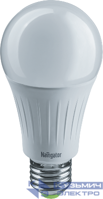 Лампа светодиодная 61 200 NLL-A70/А60-15-230-2.7K-E27 15Вт грушевидная матовая 2700К тепл. бел. E27 1125лм 176-264В Navigator 61200
