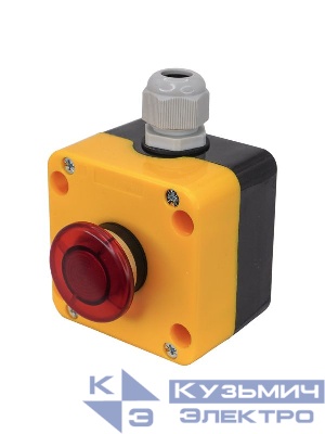 Пост управления ПКУ-22-K188F-65У1 1 гриб без фиксации 2НЗ IP65 красн. Электротехник ET014862