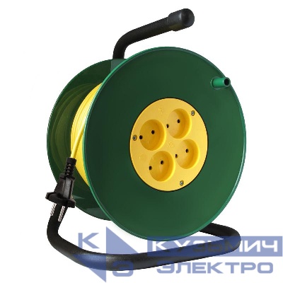 Удлинитель на катушке 4х50м 16А IP20 4кВт Союз 481S-3805