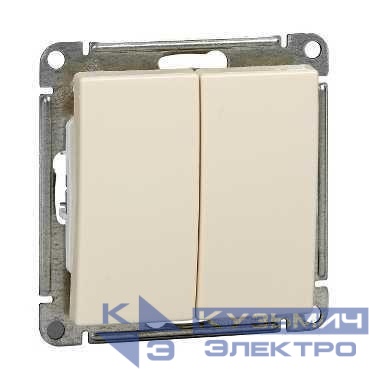 Переключатель проходной 2-кл. СП W59 10А IP20 10AX механизм сл. кость SE VS610-256-2-86