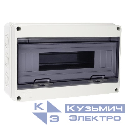 Бокс модульный накладной PDB/W 4015 GR (ЩРН-ПГ-15) IP65 пластик. Pro JazzWay 5072107