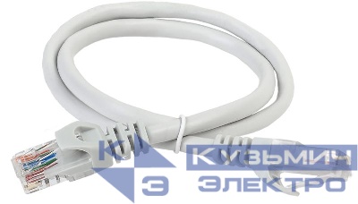 Патч-корд кат.5E UTP LSZH 15м сер. ITK PC01-C5EUL-15M