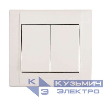 Выключатель 2-кл. СП Defne 10А IP20 бел. Makel 42001003
