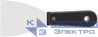 Шпатель с пластиковой ручкой полированный 3дюйм (75мм) FIT 06280