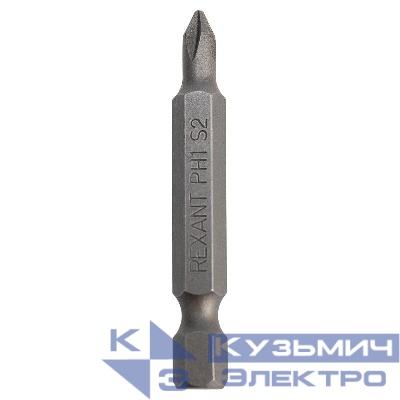 Бита PH1x50мм для шуруповерта сталь S2 (уп.5шт) (лента) Kranz KR-12-6212