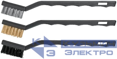 Набор корщеток мини сталь/нейлон/латунь 175мм (уп.3шт) FIT 38453