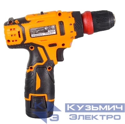Дрель-шуруповерт аккумуляторная ДА-12Л-2КC (2.0А.ч) (съемный патрон) Вихрь 72/14/33