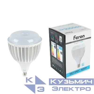 Лампа светодиодная LB-655 200Вт 6400К E27-E40 230В FERON 51949