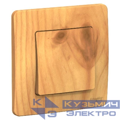 Переключатель проходной 1-кл. СП Blanca 10А IP20 (сх. 6) 250В ясень SE BLNVS010605