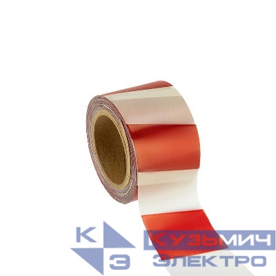 Лента оградительная 50мкм 75мм 100м Rexant 19-3150