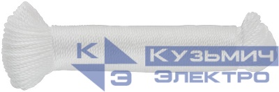 Нить крученая 2ммх50м 1500 текс р/н=70кгс бел. FIT 68325