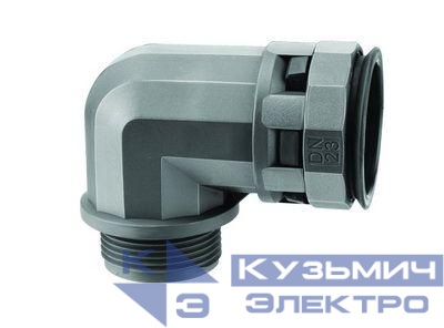 Переходник 90град. труба-коробка DN 10мм М16х1.5 полиамид черн. IP66 DKC PAN10M16N