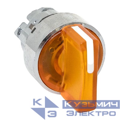 Механизм переключателя исполнительный XB4 IP65 на 2 положения с фиксацией с подсветкой с короткой ручкой желт. EKF XB4BD2FL-Y-65