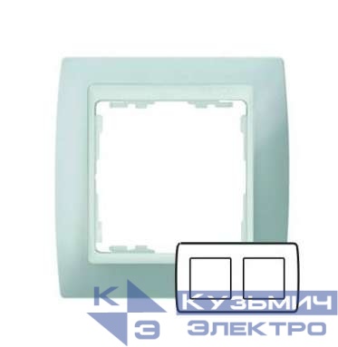 Рамка 2-м Simon82 сер./бел. Simon 82621-33