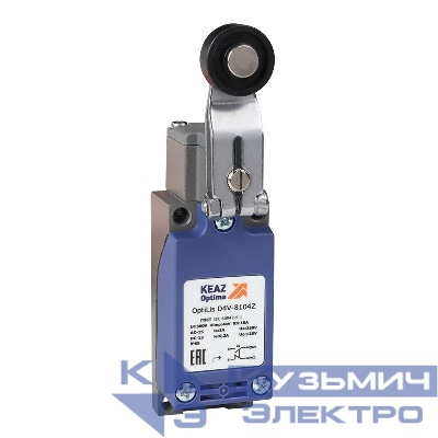 Выключатель концевой OptiLiS D4V-8104Z рычаг метал. с роликом пластик. XCKP2118P16 КЭАЗ 365290