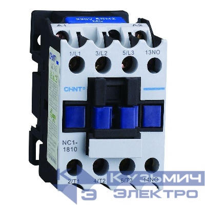 Контактор NC1-1810 18А кат. 230В AC 1НО AC-3 (R) CHINT 221545