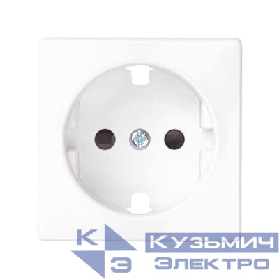 Накладка розетки Simon82 с заземл. бел. 82041-30