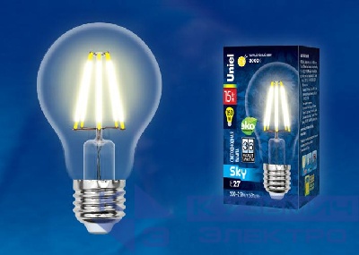 Лампа светодиодная LED-A70-15W/3000K/E27/CL PLS02WH Sky прозр. картон Uniel UL-00004868
