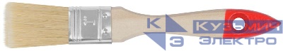 Кисть флейцевая "Стандарт" натур. светл. щетина дерев. ручка 1дюйм (25мм) FIT 01033