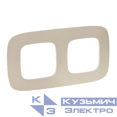 Рамка 2-м Valena Allure универсальная тиснение беж. Leg 754382
