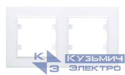 Рамка 2-м Karea горизонт. бел. Makel 56001702
