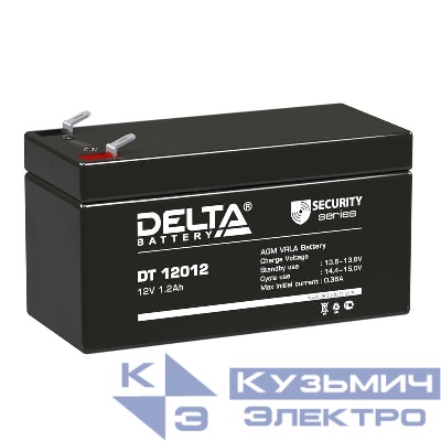 Аккумулятор ОПС 12В 1.2А.ч DT 12012 Delta 4614010040004