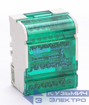 Кросс-модуль ШН-103 на DIN-рейку 4х7 групп 100А DEKraft 32017DEK