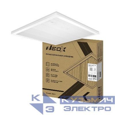 Светильник светодиодный ДВО-02 3640-МИКРОПРИЗМА 36Вт 4000К IP40 595х595х17мм универс. панель NEOX 4690612066202