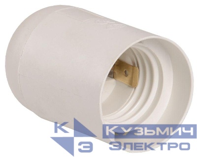 Патрон электрич. E27 Ппл27-04-К02 подвесной пластик бел. (инд. упак.) IEK EPP10-04-02-K01