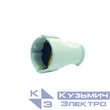 Розетка переносная с заземл. бел. Makel 10003