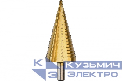 Diamond Industrial Сверло ступенчатое 4-40 мм, 19 ступеней, HSS-TIN Diamond Industrial DIDSS440