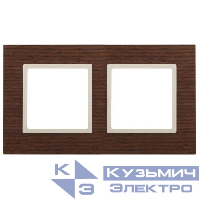 Рамка 2-м 14-5302-09 дерево Elegance дуб+сл. кость ЭРА Б0034574
