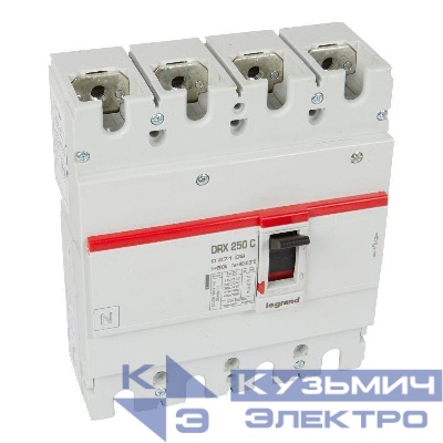 Выключатель автоматический 4п 200А 18кА DRX250 термомагнитн. расцеп. Leg 027109