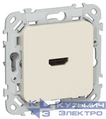 Розетка HDMI СП FLITE РШДМА-ФлСл механизм сливочный IEK FI-H10-K86