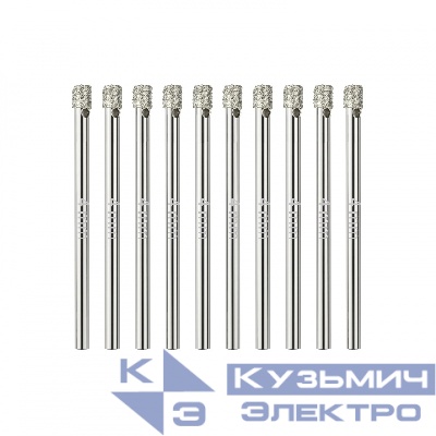 Diamond Industrial Коронка алмазная по стеклу и керамике 4 мм (10 шт.) Diamond Industrial